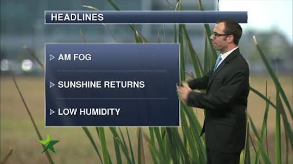 Evening forecast: Showers, dropping into 60s