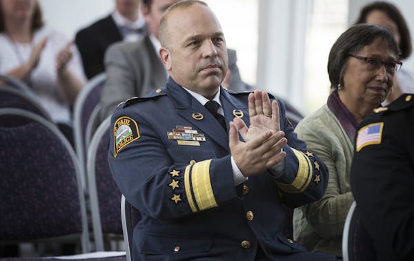 St. Paul Police Chief Todd Axtell, at Mayor Chris Coleman's budget address in August.