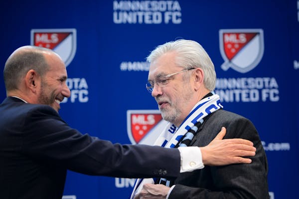 Major League Soccer, Commissioner Don Garber and Dr. Bill McGuire in March