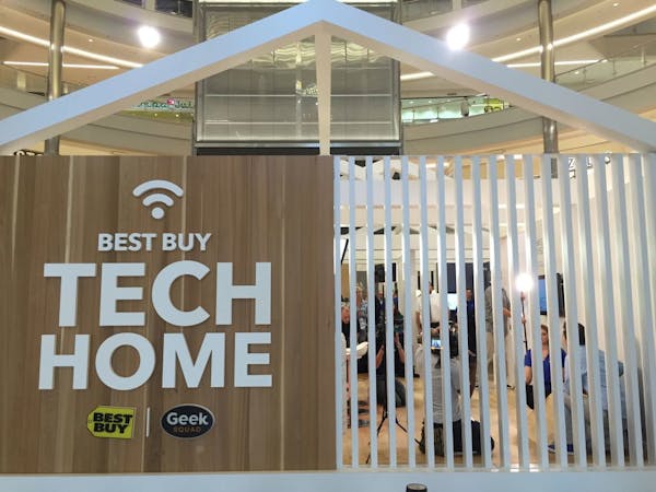 Best Buy has taken over the rotunda at the Mall of America for a few weeks to showcase connected home products in a huge display that replicates vario