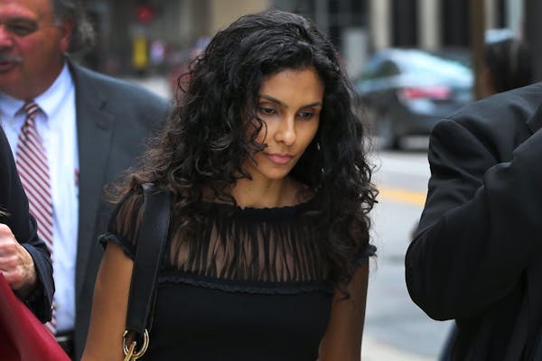 Manuela Testolini, Prince's ex-wife, emerged from the Hennepin County Family Court building after a hearing Thursday.