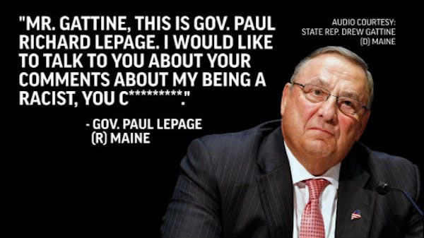Maine gov. leaves lawmaker obscene voicemail rant