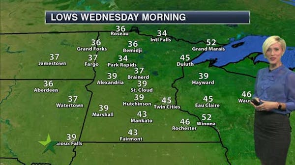 Evening forecast: Low of 48; clouds to go with the cooldown
