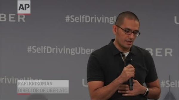 Uber passengers testing self-driving cars