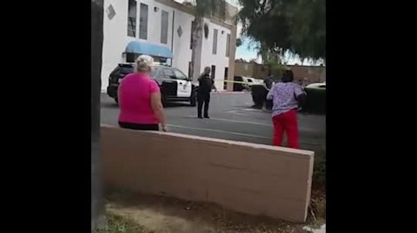Aftermath of man shot by California police