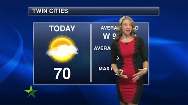Morning forecast: Gradually clearing with a high of 70