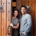 Restaurant review: Italian Eatery, the new south Minneapolis restaurant. Owners Eric and Vanessa Carrara at the front door.