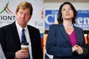 Jason Lewis, left, and Angie Craig are running as the Republican and DFLer in Minnesota's Second Congressional District.