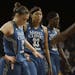 What coach Cheryl Reeve calls “soft” play has given the Lynx, including, from left, Lindsay Whalen, Seimone Augustus and Sylvia Fowles, reason to 