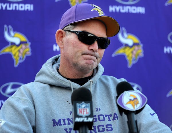 Vikings coach Mike Zimmer spoke at a news conference Wednesday about the resignation of offensive coordinator Norv Turner.