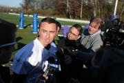 Kicker Kai Forbath met with the media on Wednesday at Winter Park on his first day as a member of the Vikings after the team released Blair Walsh.