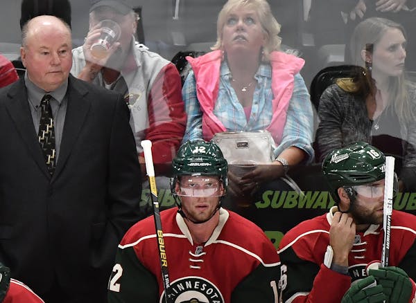Wild coach Bruce Boudreau saw enough of his team’s sputtering offense Saturday night to shake things up Sunday.