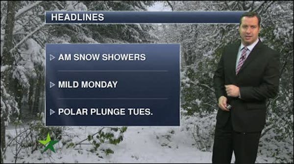 Morning forecast: Mostly cloudy, flurries