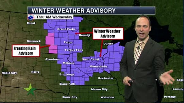 Morning forecast: Wintry mix; high in mid-30s
