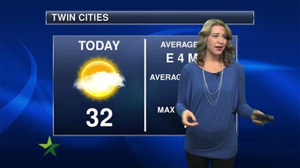 Morning forecast: Partly sunny, high in mid-30s