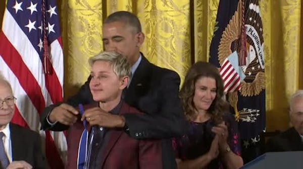 DeGeneres, Hanks among those honored at White House