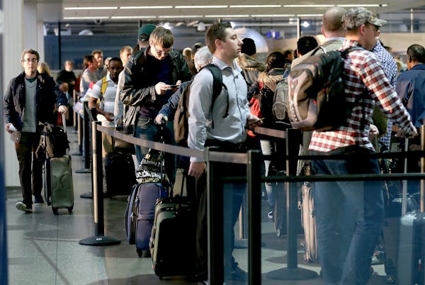 Wait for it: Passengers winding through security at MSP Airport this Thanksgiving are projected to increase 6.5%.