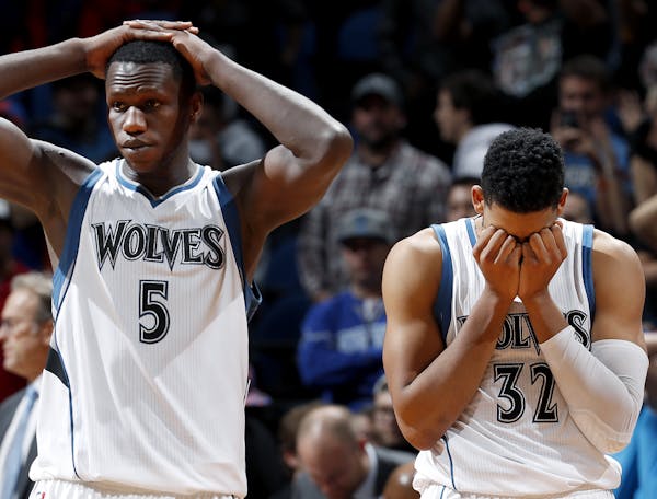 A home loss to the Knicks hit Gorgui Dieng (5) and Karl-Anthony Towns hard, but the Wolves rebounded Saturday with an inspiring victory in Charlotte.