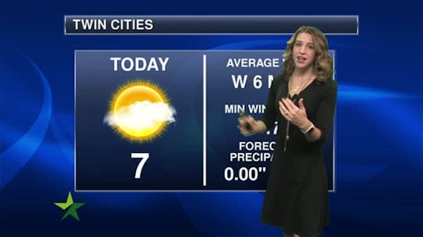 Morning forecast: Sunny and cold; high of 7