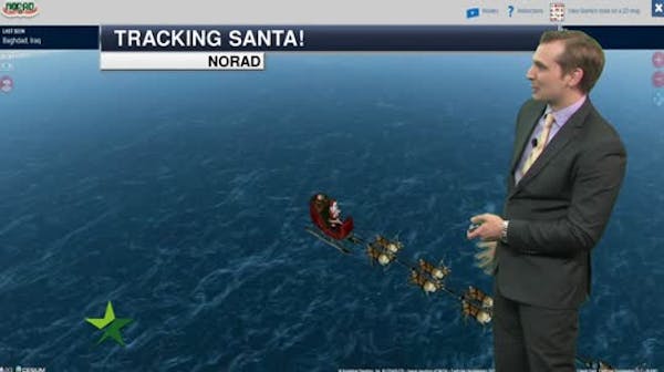 Santa forecast: Partly cloudy, low 30s