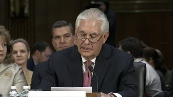 Senate panel probes Tillerson's views on Russia