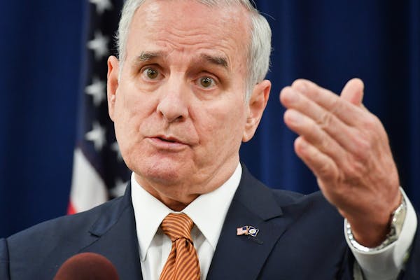 Gov. Mark Dayton has he would sign it the health insurance rebate plan if passed by the House and Senate.