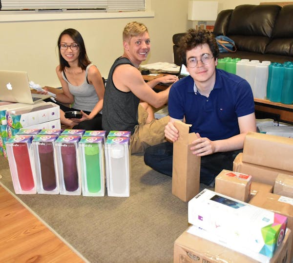 Three of the four HidrateMe founders — Nadya Nguyen, Cole Iverson Alexander Hambrock — filled orders from an apartment last year. The company rais