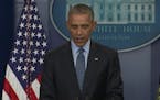 Obama wishes Bushes well, talks free press