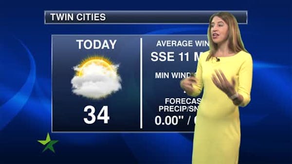 Afternoon forecast: Cloudy and milder