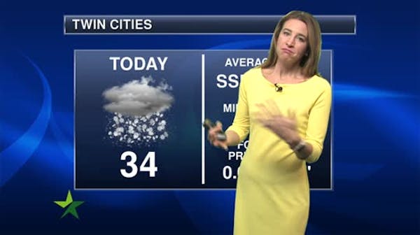 Morning forecast: Cloudy and milder