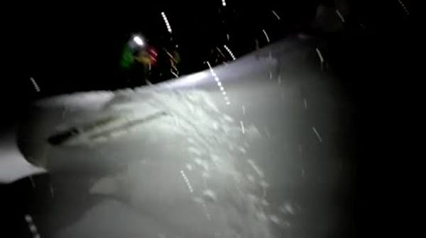 Raw: Avalanche buries hotel in central Italy
