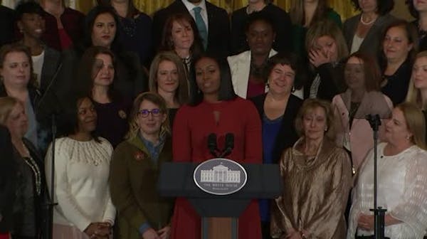 Michelle Obama gives emotional farewell
