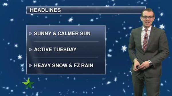 Evening forecast: Low of 19; chance of light snow