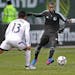 Minnesota United FC's Mo Saied played during a preseason game earlier this month in Portland, Ore.