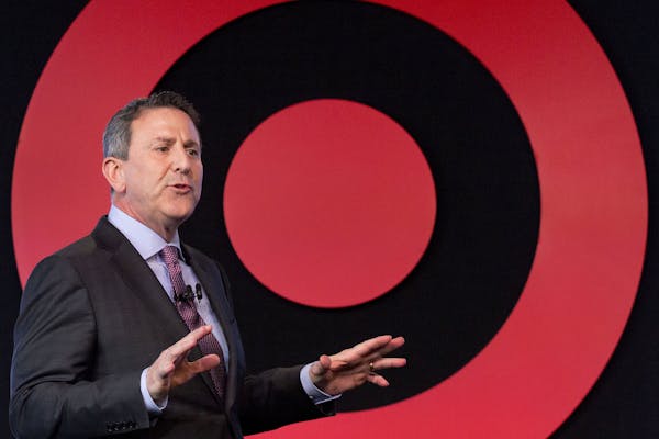 In this Wednesday, March 2, 2016, file photo, Target Chairman and CEO Brian Cornell speaks to a group of investors, in New York. Target, stung by the 