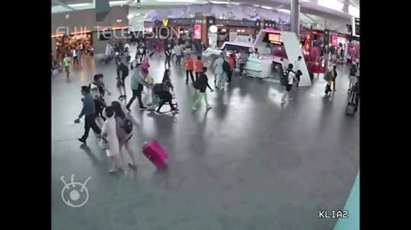 Raw: Airport video shows Kim brother attack