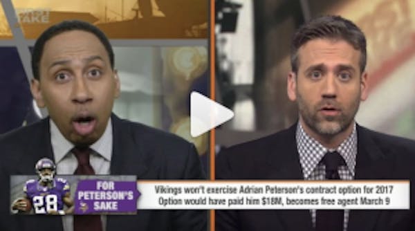 Adrian Peterson a 'souped-up Frank Gore?' Stephen A. Smith goes off