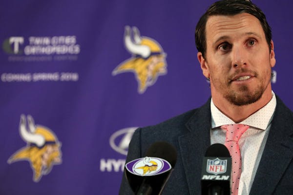 Minnesota Vikings linebacker Chad Greenway spoke during the press conference to officially announce his retirement from the NFL Tuesday.