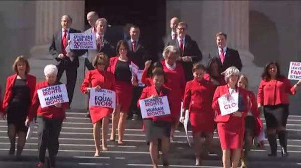 House Dems stand in solidarity for Women's Day