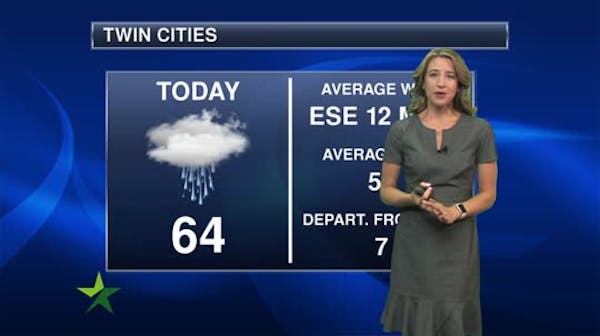 Morning forecast: Mostly cloudy, showers develop later