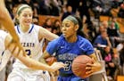 The dynamic play of Raena Suggs, a junior guard for Hopkins, is one reason the Royals ended the regular season with a 29-0 record. Hopkins is the No. 