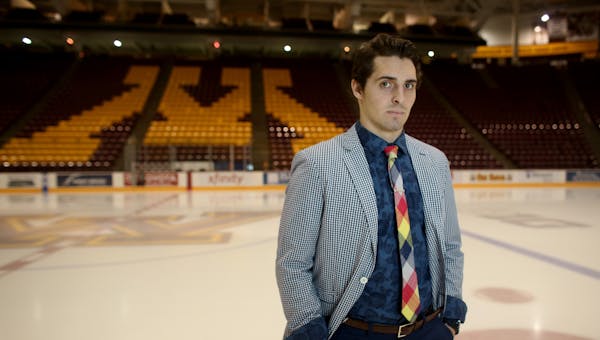 Gophers forward Vinni Lettieri worked hard to set career highs with 18 goals and 35 points this season, but he also stands out after games with his wa