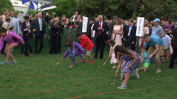 Trump family hosts thousands for Easter Egg Roll
