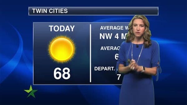 Morning forecast: Sunny and high 60s