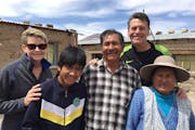 Mayo Clinic pediatric cardiologist Dr. Allison Cabalka and her husband, Jeff Cabalka, visited former patient Rodrigo and his parents in Bolivia.