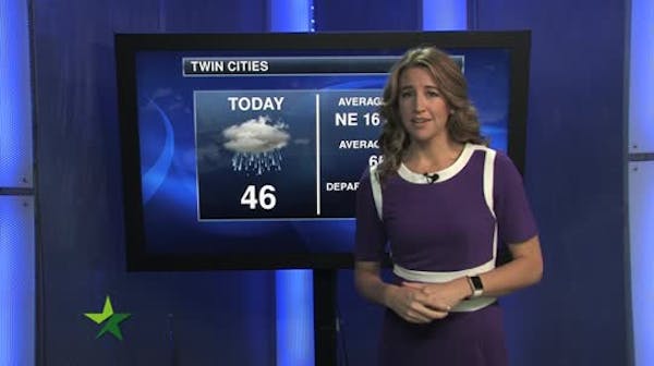 Morning forecast: Cloudy, 40s; showers in afternoon
