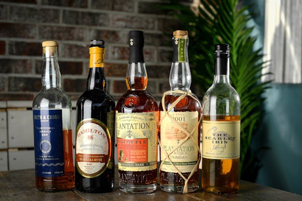 An assortment of Hola Arepa’s rum.