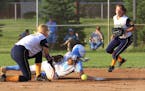 Jefferson's Lizzy Walker slid safely into second base. Walker scored twice in the Jaguars' 3-0 victory over city rival Bloomington Kennedy.