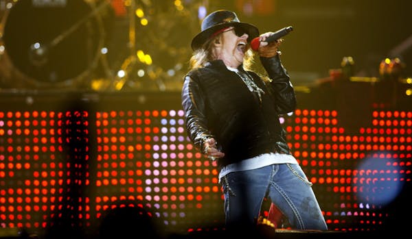 Guns N' Roses, with Axl Rose, will play U.S. Bank Stadium on July 30.