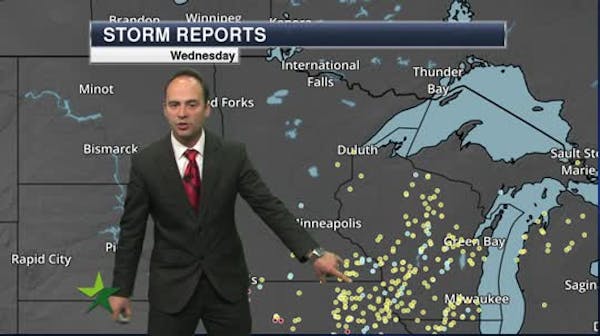 Morning forecast: Showers before noon, then clearing